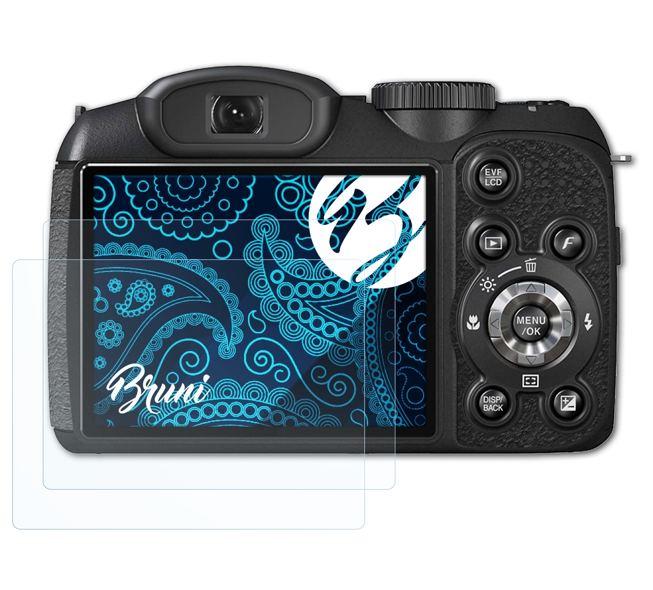 BRUNI 2x FinePix Schutzfolie(für Basics-Clear Fujifilm S2950)