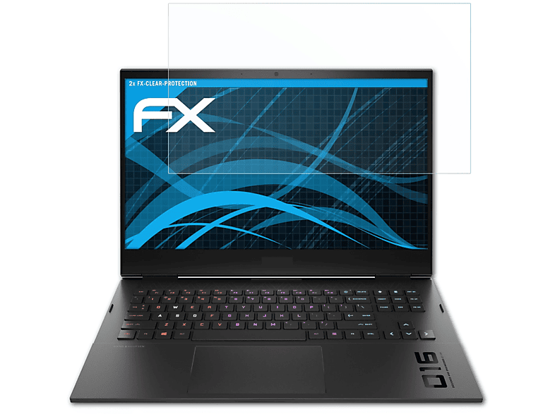 ATFOLIX 2x FX-Clear Displayschutz(für HP Omen (16.1 Inch))