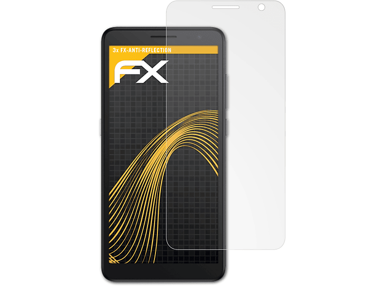 FX-Antireflex Displayschutz(für 3x ATFOLIX Apprise) Alcatel