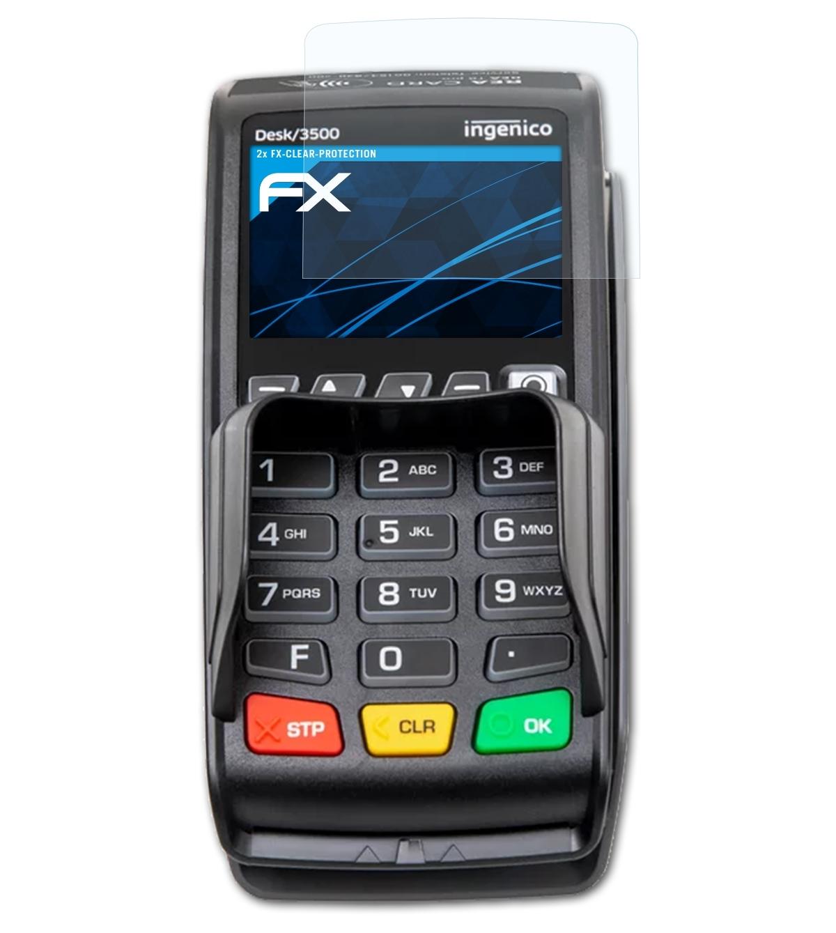 ATFOLIX 2x FX-Clear Displayschutz(für T8 REA Pro) Card