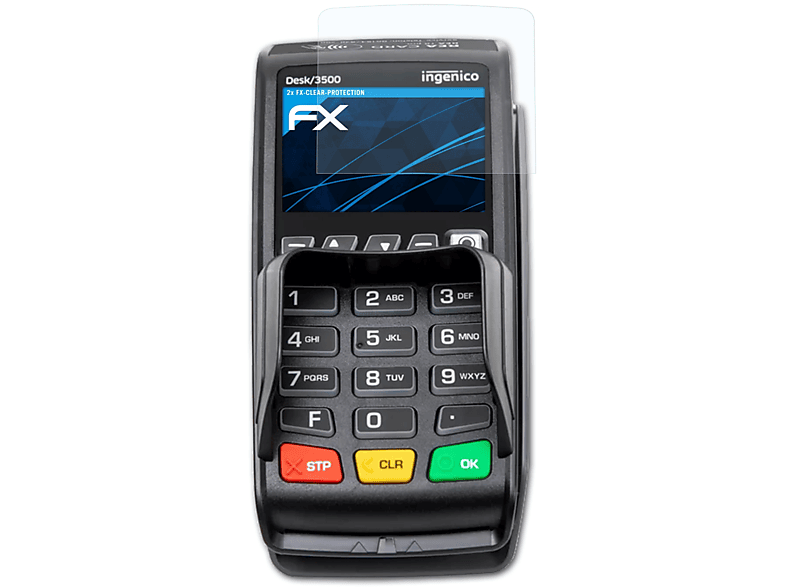 ATFOLIX 2x FX-Clear Displayschutz(für REA Card Pro) T8
