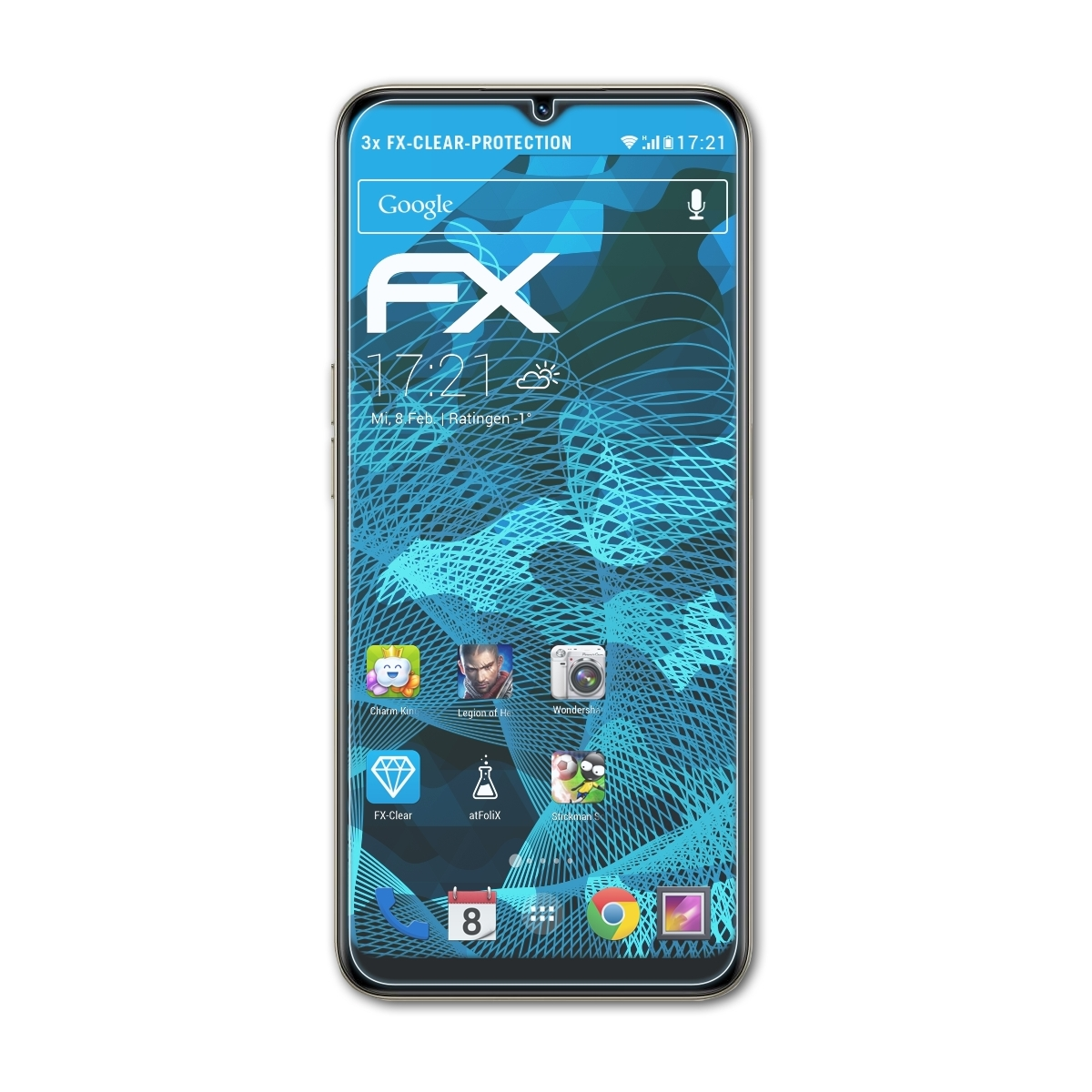 V30t) FX-Clear 3x Realme ATFOLIX Displayschutz(für