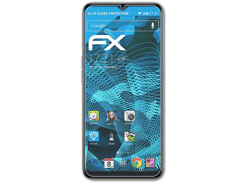 ATFOLIX 3x FX-Clear Displayschutz(für Realme V30t)