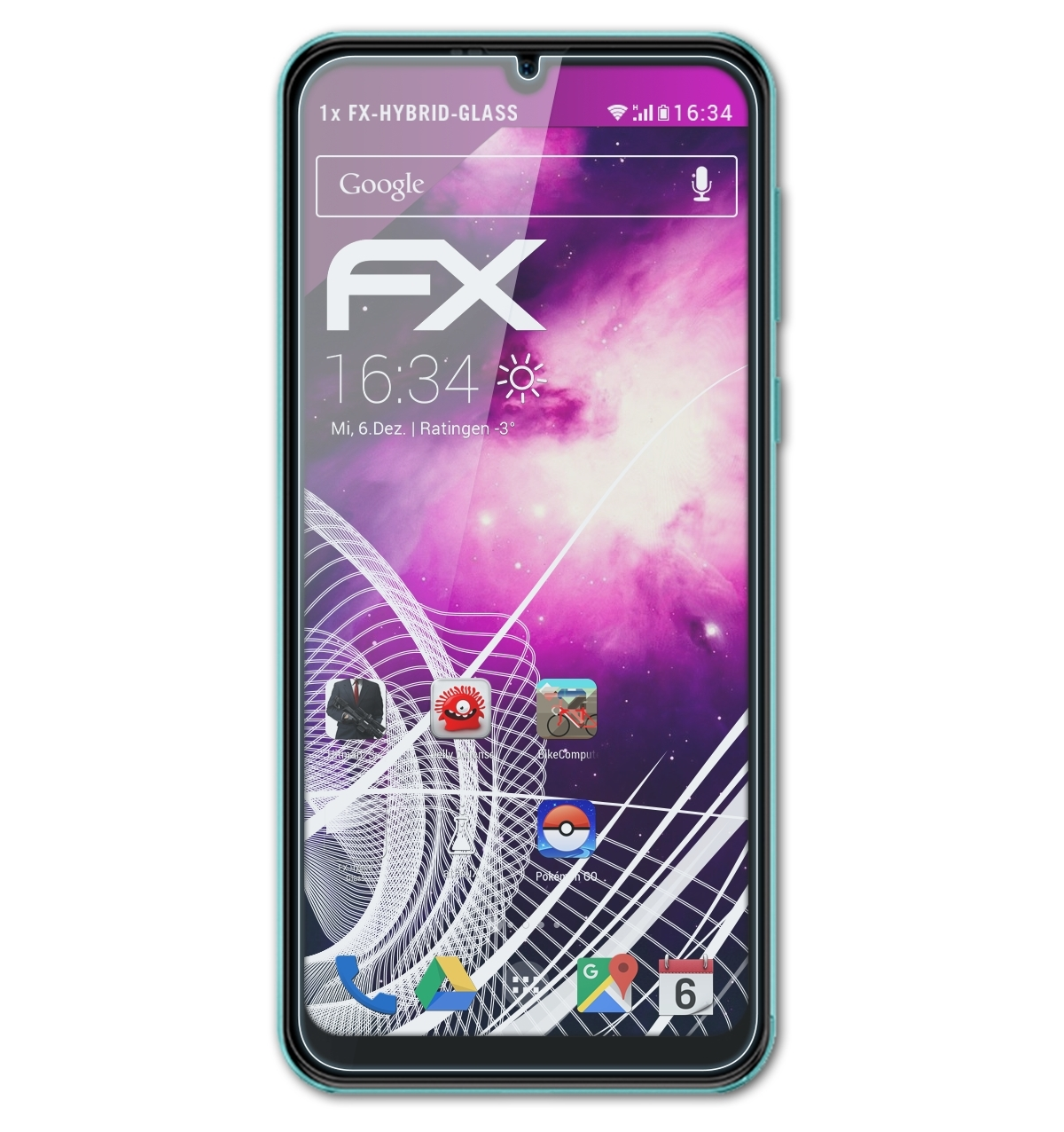 ATFOLIX FX-Hybrid-Glass Schutzglas(für Note 6T) Ulefone