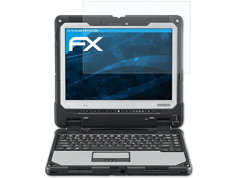 ATFOLIX 2x FX-Clear Displayschutz(für ToughBook Detachable) Panasonic 33
