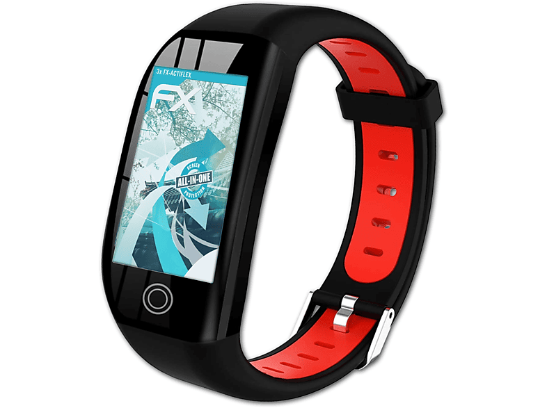 ATFOLIX 3x FX-ActiFleX Displayschutz(für Tipmant B07X2GRYQB) | Smartwatch Schutzfolien & Gläser
