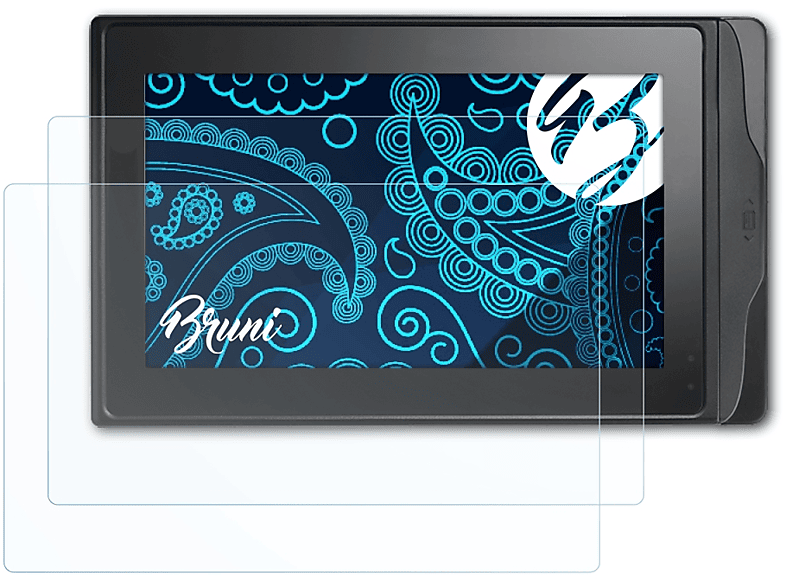 BRUNI 2x Basics-Clear Schutzfolie(für Oracle Micros Tablet R-Series)