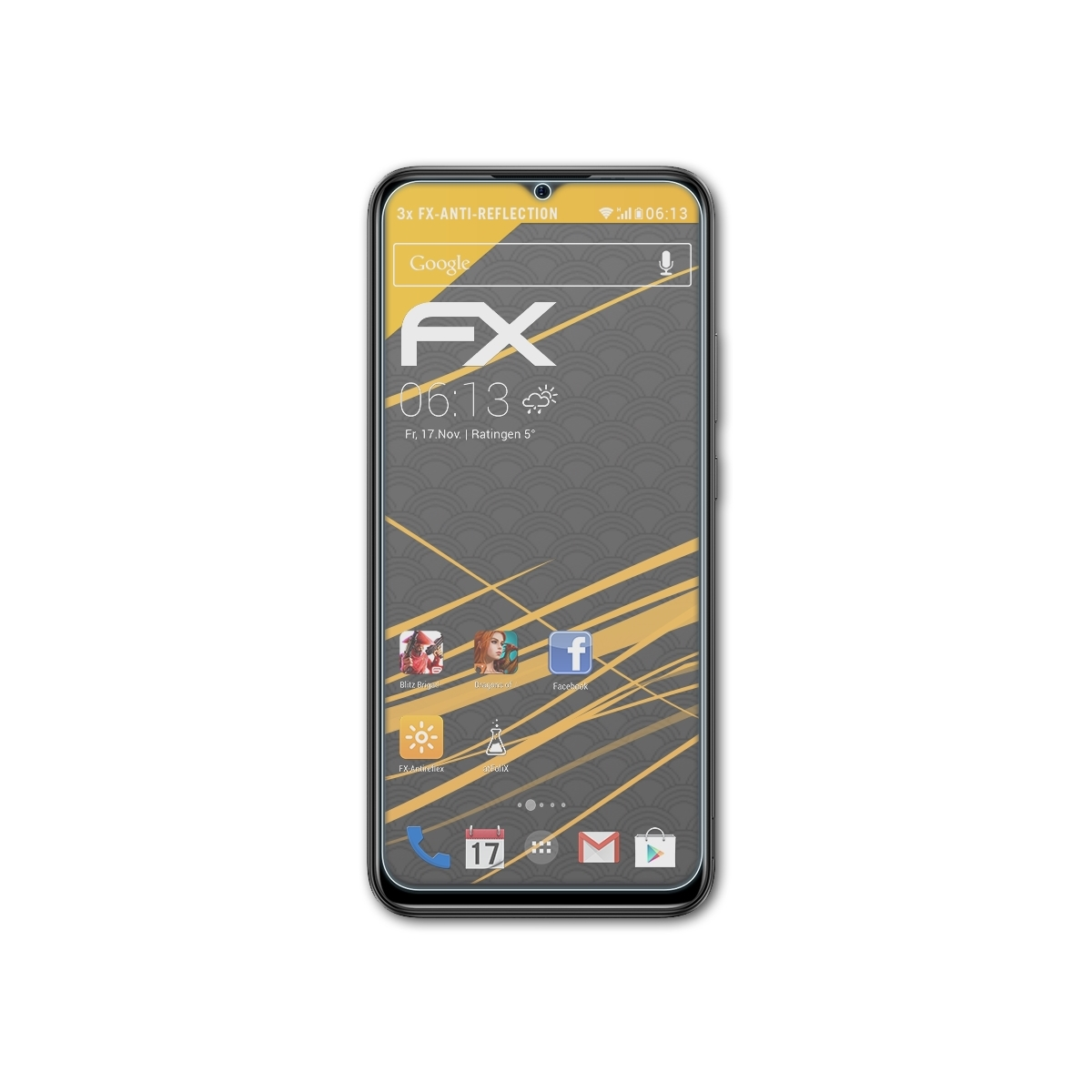 FX-Antireflex Note 10P) ATFOLIX Displayschutz(für 3x Ulefone