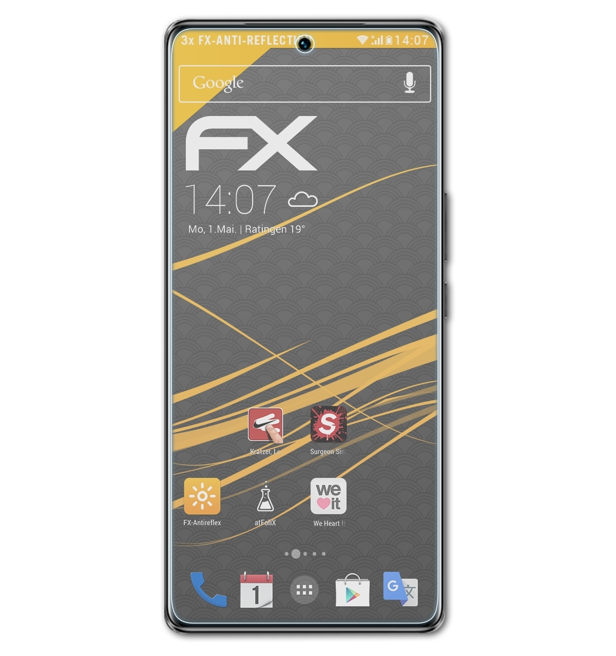 V27) FX-Antireflex Vivo 3x Displayschutz(für ATFOLIX
