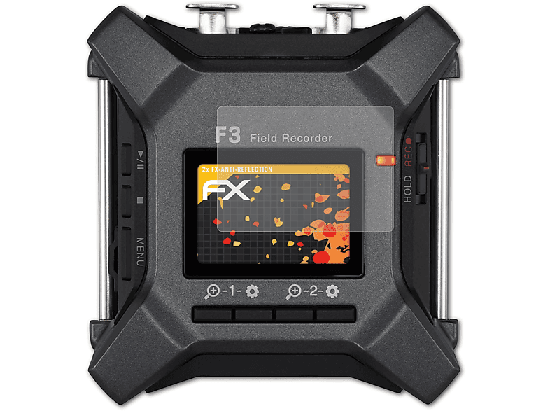 ATFOLIX 2x FX-Antireflex Displayschutz(für Zoom F3)