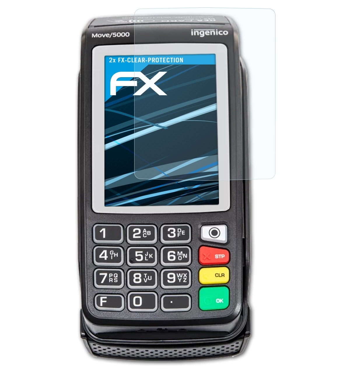 ATFOLIX FX-Clear 2x Card flex) REA T9 Displayschutz(für