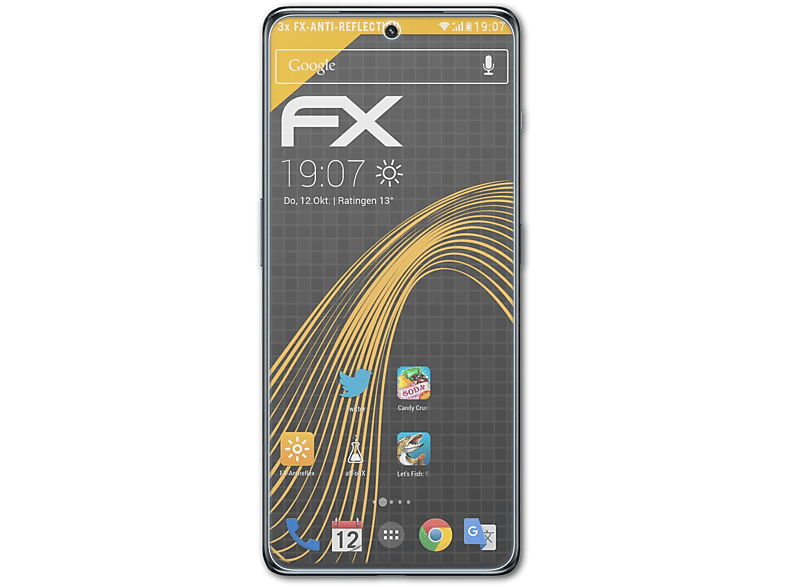ATFOLIX 3x FX-Antireflex Displayschutz(für 5G) 11R OnePlus