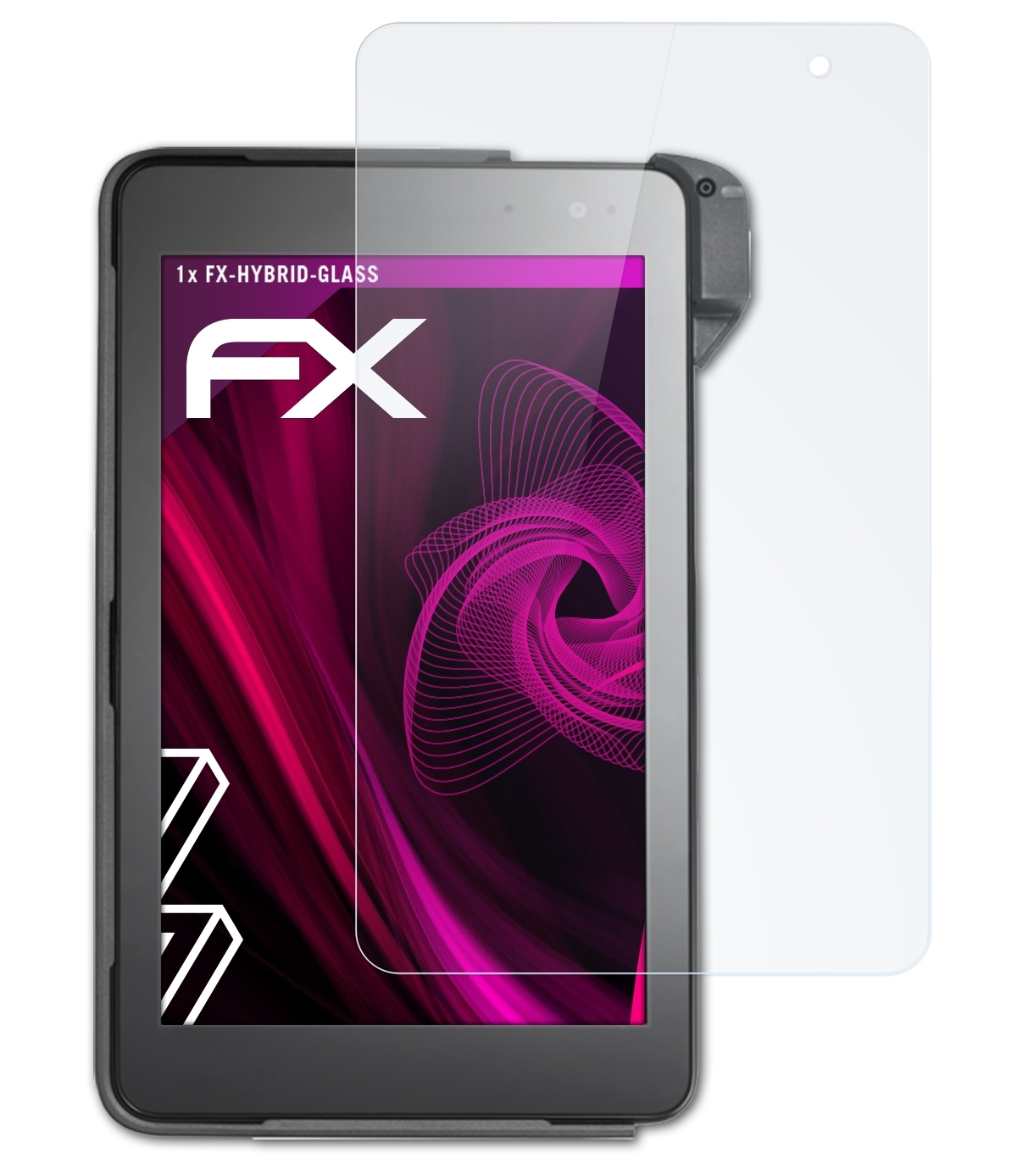 ATFOLIX FX-Hybrid-Glass Schutzglas(für Tablet Micros Oracle E8)