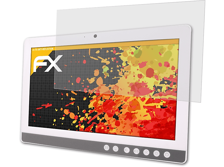 ATFOLIX 2x FX-Antireflex Displayschutz(für Onyx Healthcare Venus-153 (15.6 Inch))