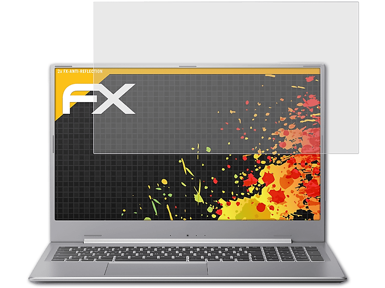 ATFOLIX 2x FX-Antireflex S17403 Displayschutz(für AKOYA Medion (MD62275))