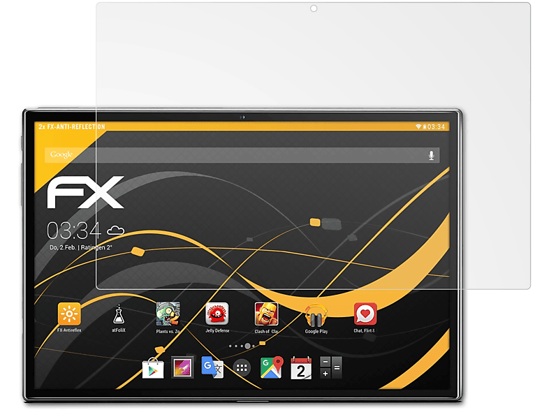 FX-Antireflex 2x One Keyboard) Three Pritom Displayschutz(für L10 in ATFOLIX