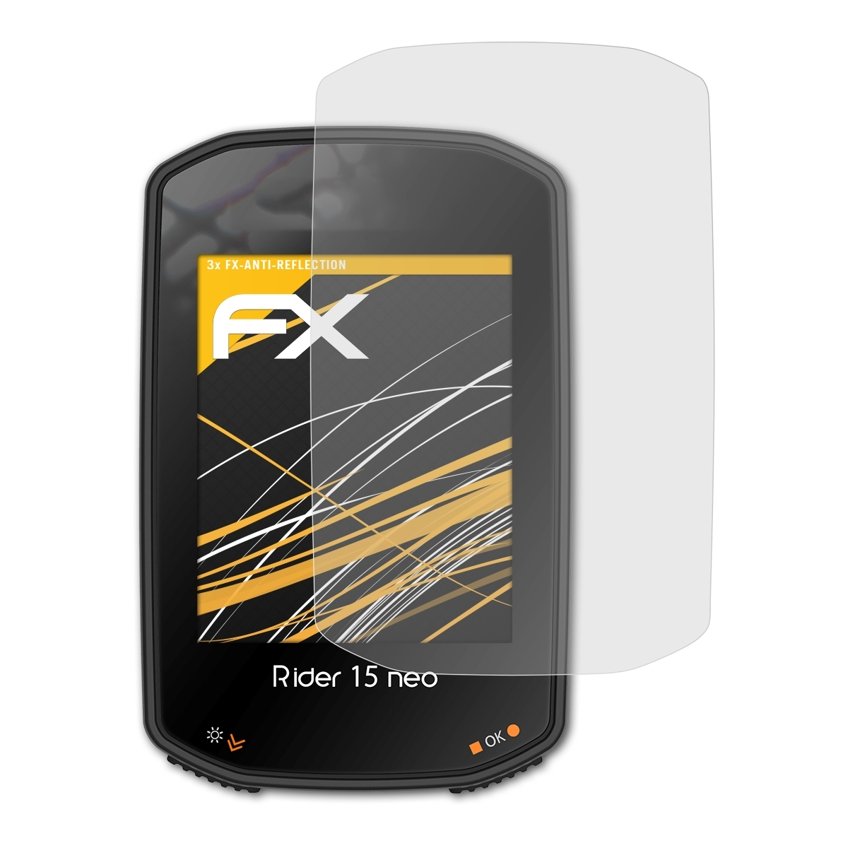 ATFOLIX 3x FX-Antireflex Displayschutz(für 15 neo) Bryton Rider