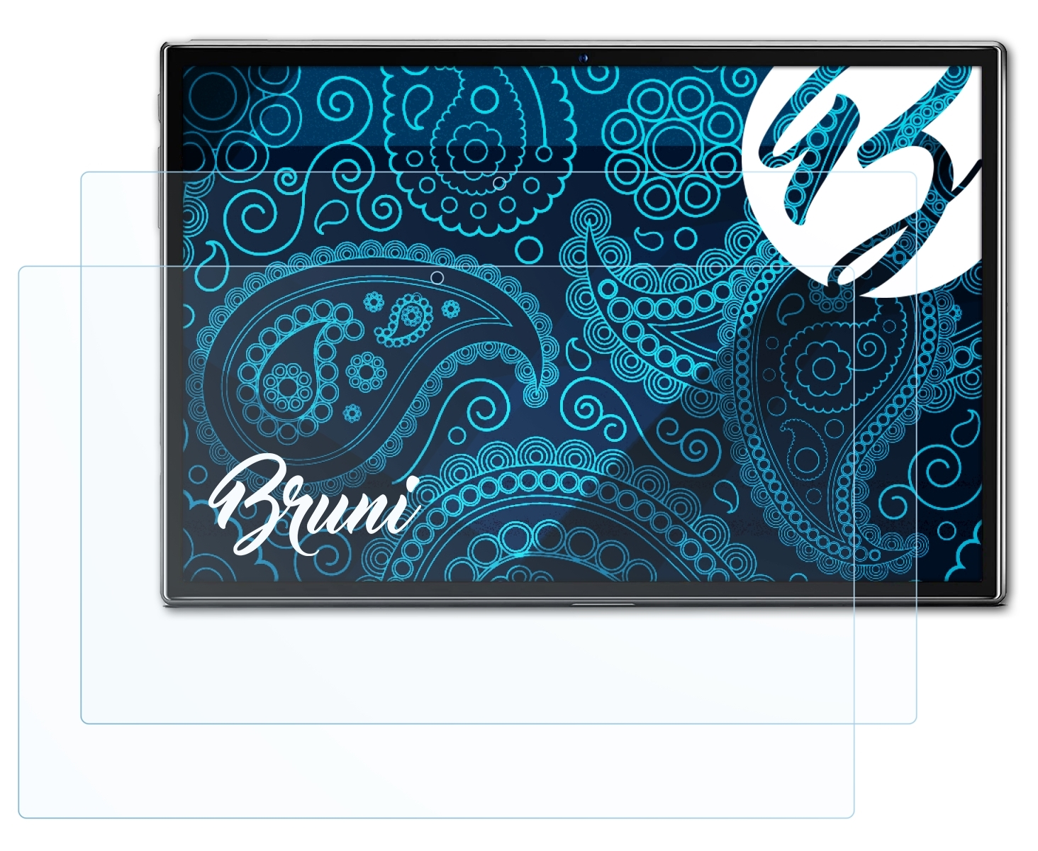BRUNI 2x Basics-Clear Three Schutzfolie(für in Pritom One L10 Keyboard)