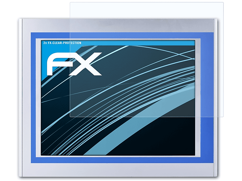 ATFOLIX 2x FX-Clear Displayschutz(für Nodka (15 TPC6000-A154 Inch))