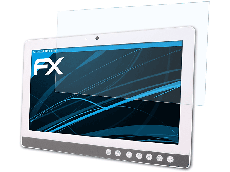 ATFOLIX 2x FX-Clear Displayschutz(für Onyx Healthcare Venus-153 (15.6 Inch))