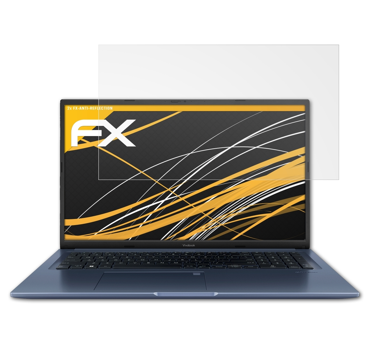 2x 17X Asus VivoBook FX-Antireflex Displayschutz(für ATFOLIX (K1703))