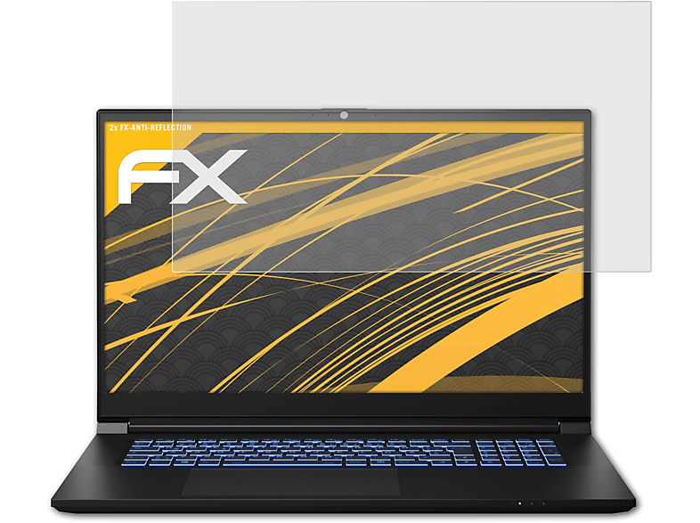 ATFOLIX 2x FX-Antireflex Displayschutz(für Medion ERAZER Defender P20 (MD62401))
