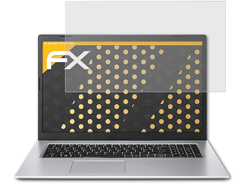 ATFOLIX 2x Displayschutz(für FX-Antireflex 3 Aspire Acer A317-53)