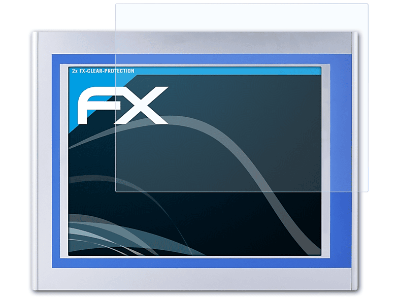 2x (15 Nodka TPC6000-A152 Inch)) FX-Clear ATFOLIX Displayschutz(für