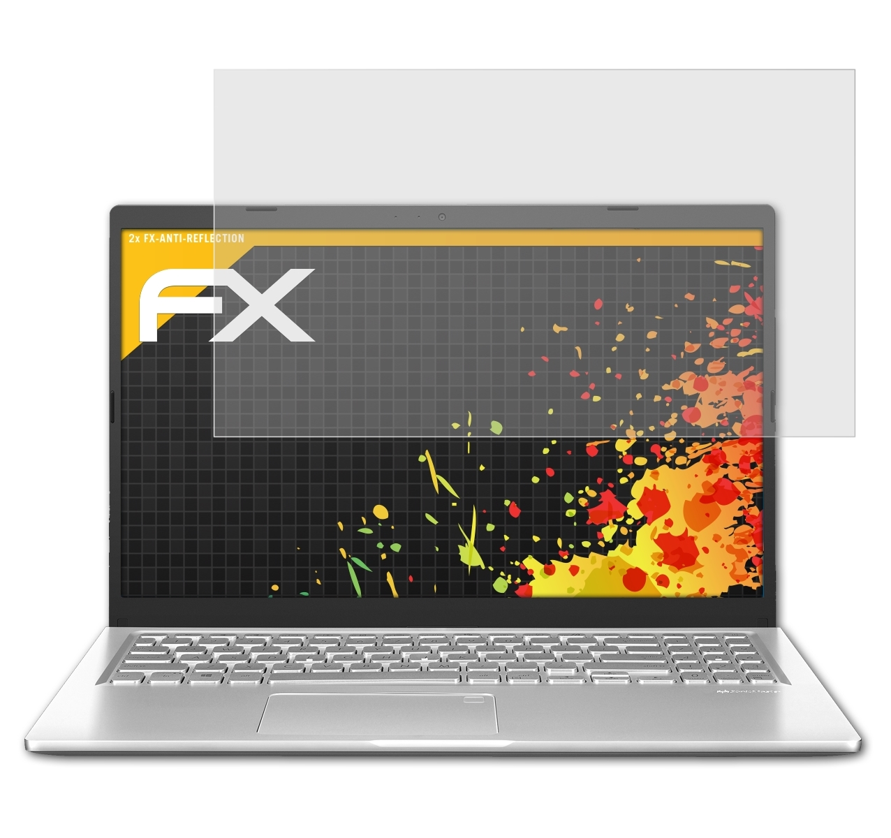ATFOLIX 2x FX-Antireflex P1511) Displayschutz(für Asus