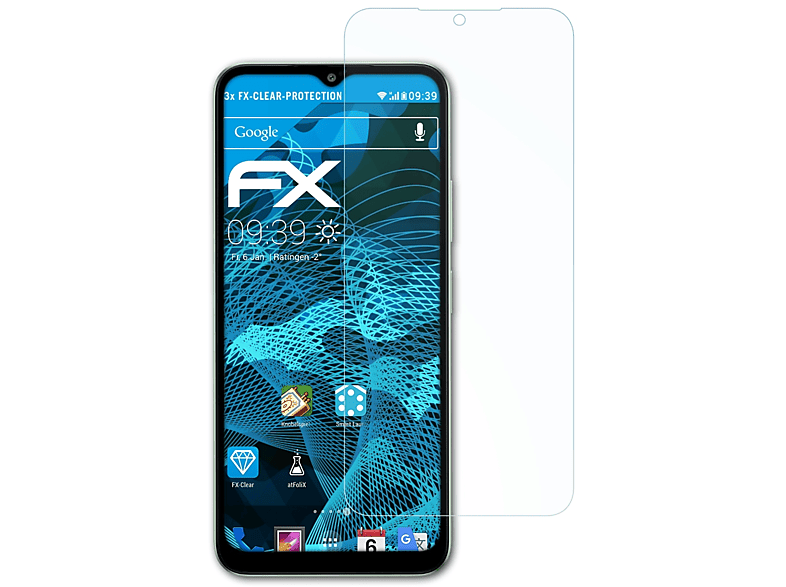 ATFOLIX 3x Yuva Pro) FX-Clear 2 Displayschutz(für Lava