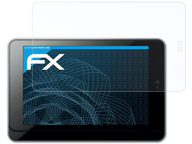 ATFOLIX 3x FX-Clear Displayschutz(für SDA-8Tab Pioneer (SPH-T20BT))
