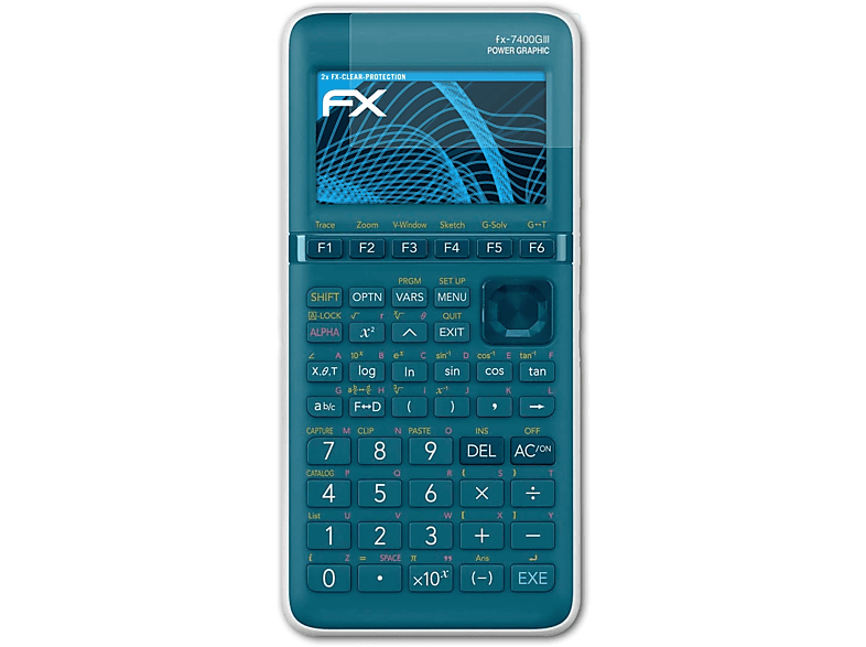 ATFOLIX 2x FX-Clear Casio FX-7400GIII) Displayschutz(für
