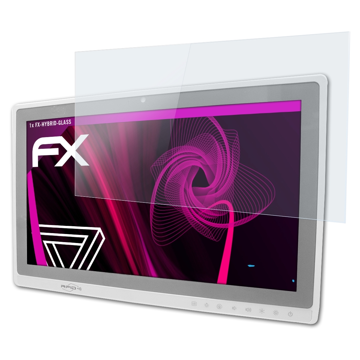 ATFOLIX FX-Hybrid-Glass Inch)) Schutzglas(für Onyx MATE-2205 (22 Healthcare