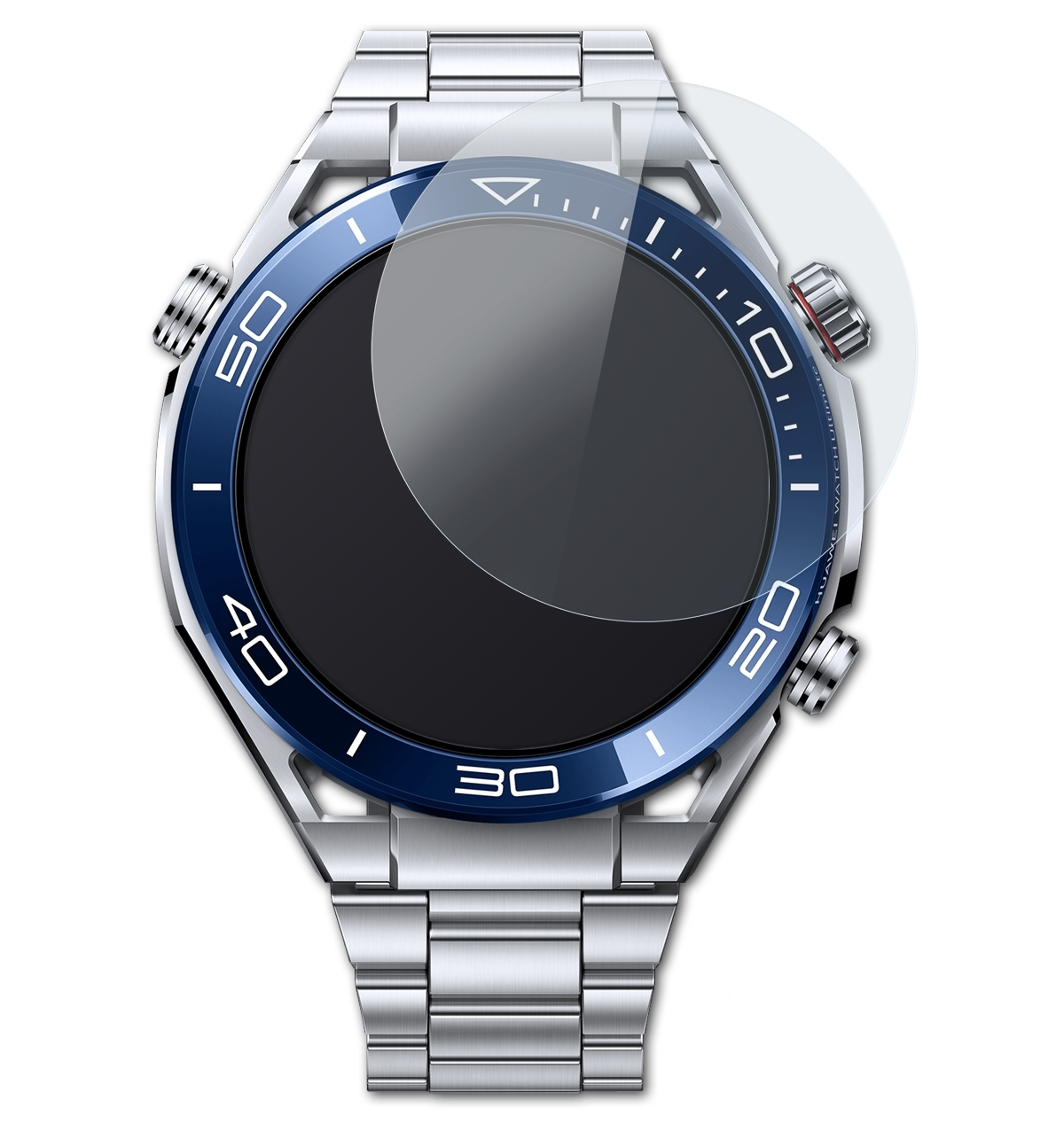 Ultimate) Watch FX-Hybrid-Glass Schutzglas(für Huawei ATFOLIX
