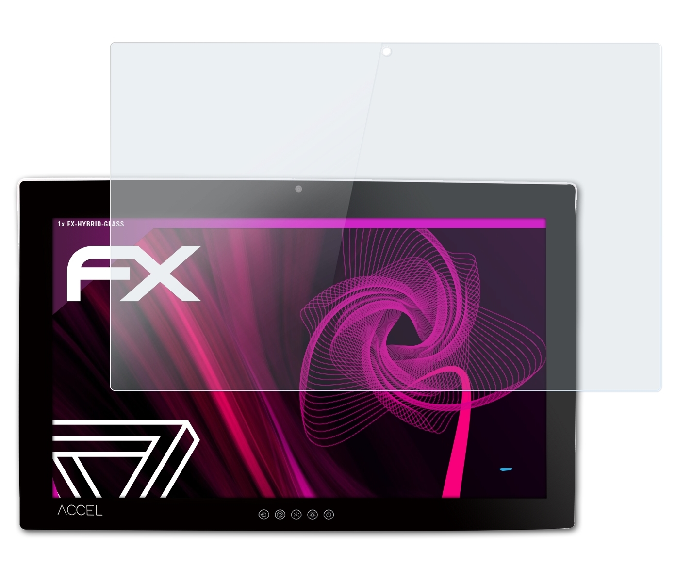 ATFOLIX FX-Hybrid-Glass (32 Healthcare Schutzglas(für ACCEL-A3201 Onyx Inch))