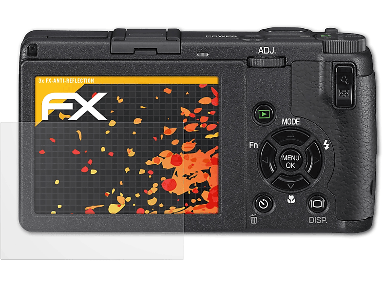 ATFOLIX 3x FX-Antireflex Displayschutz(für Ricoh GR DIGITAL II)