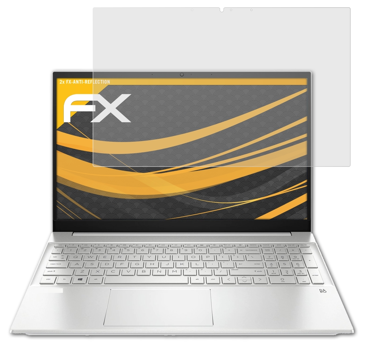 ATFOLIX Pavilion FX-Antireflex Displayschutz(für HP 15-eg1752ng) 2x