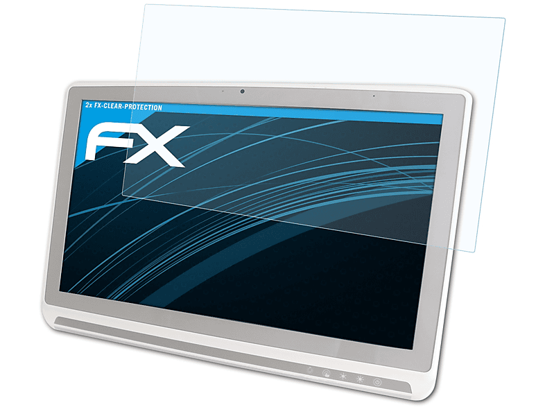 ATFOLIX 2x FX-Clear Displayschutz(für Onyx Healthcare Venus-243 (24 Inch))