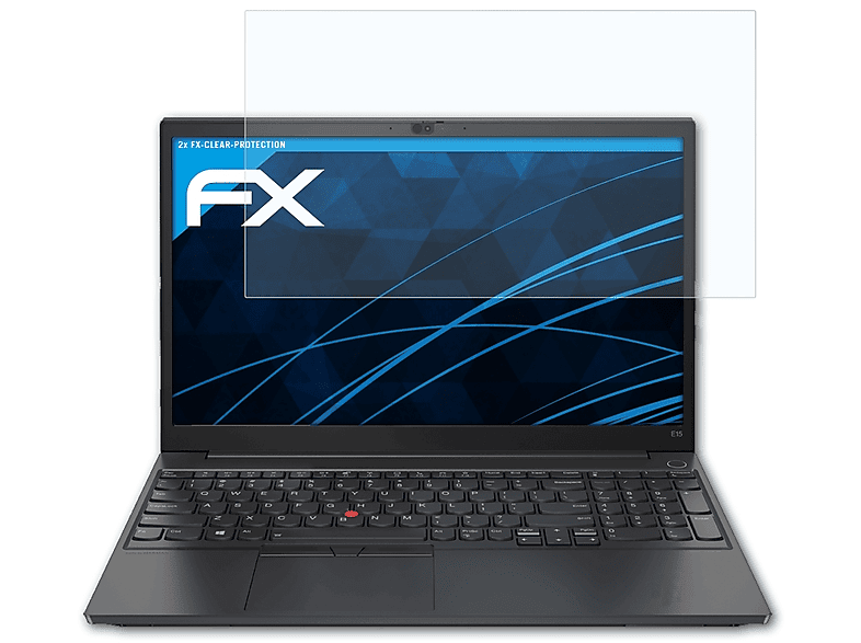ATFOLIX FX-Clear Displayschutz(für Lenovo E15 (Gen 3)) ThinkPad 2x
