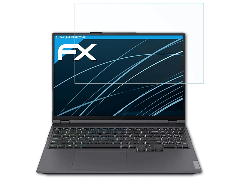 ATFOLIX 2x FX-Clear Displayschutz(für Lenovo Legion 5 Pro)