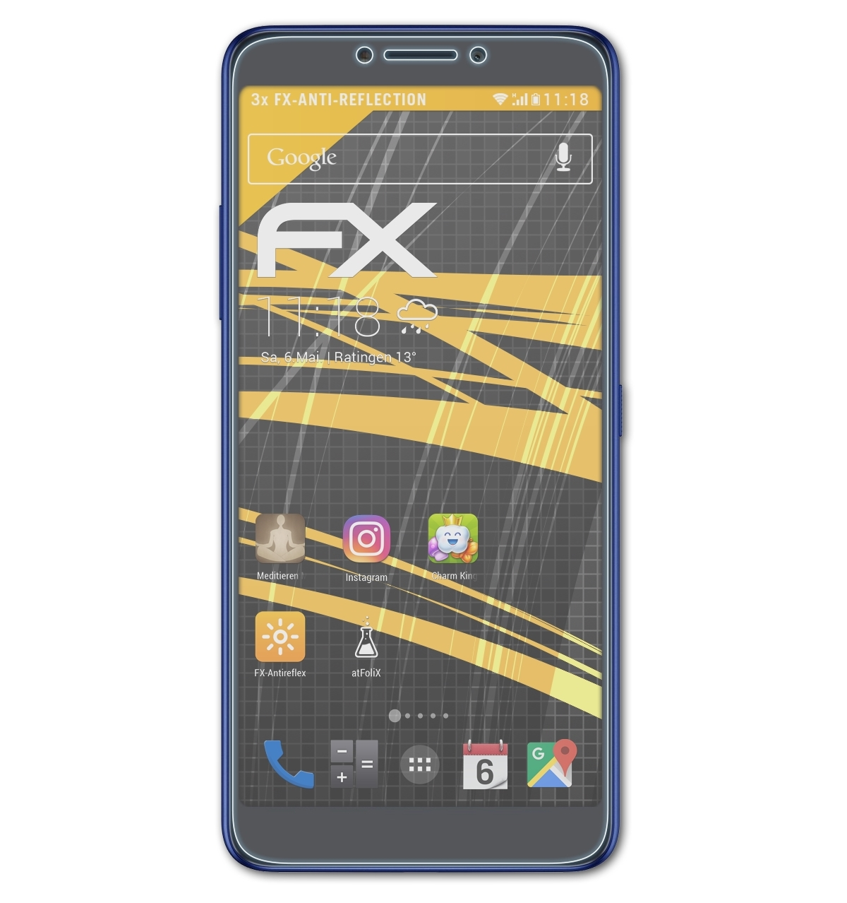 FX-Antireflex 3V) Displayschutz(für Alcatel ATFOLIX 3x