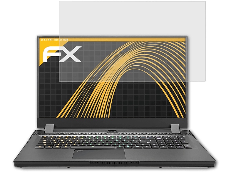 ATFOLIX 2x FX-Antireflex Displayschutz(für Gigabyte Aorus 17G)