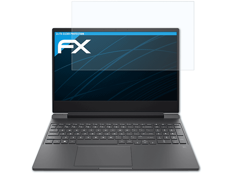 ATFOLIX 2x FX-Clear Displayschutz(für HP Victus 15-fb0756ng)