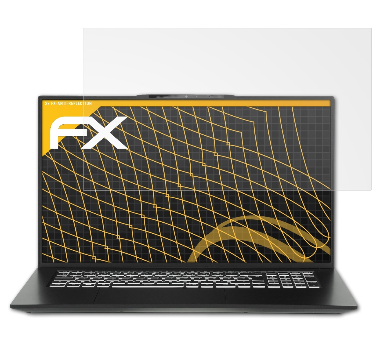 7)) 17 ATFOLIX Tuxedo Displayschutz(für InfinityBook FX-Antireflex 2x S (Gen