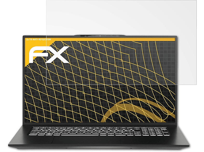 Displayschutz(für (Gen 7)) 17 2x ATFOLIX InfinityBook Tuxedo FX-Antireflex S