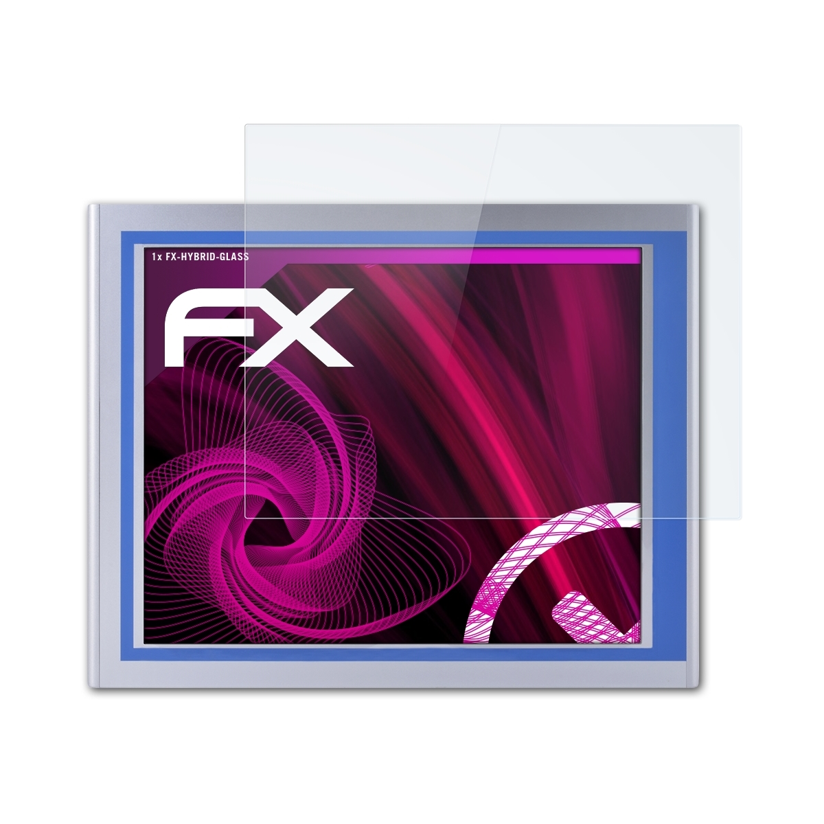 ATFOLIX FX-Hybrid-Glass Schutzglas(für Nodka TPC6000-A194-T (19 Inch))