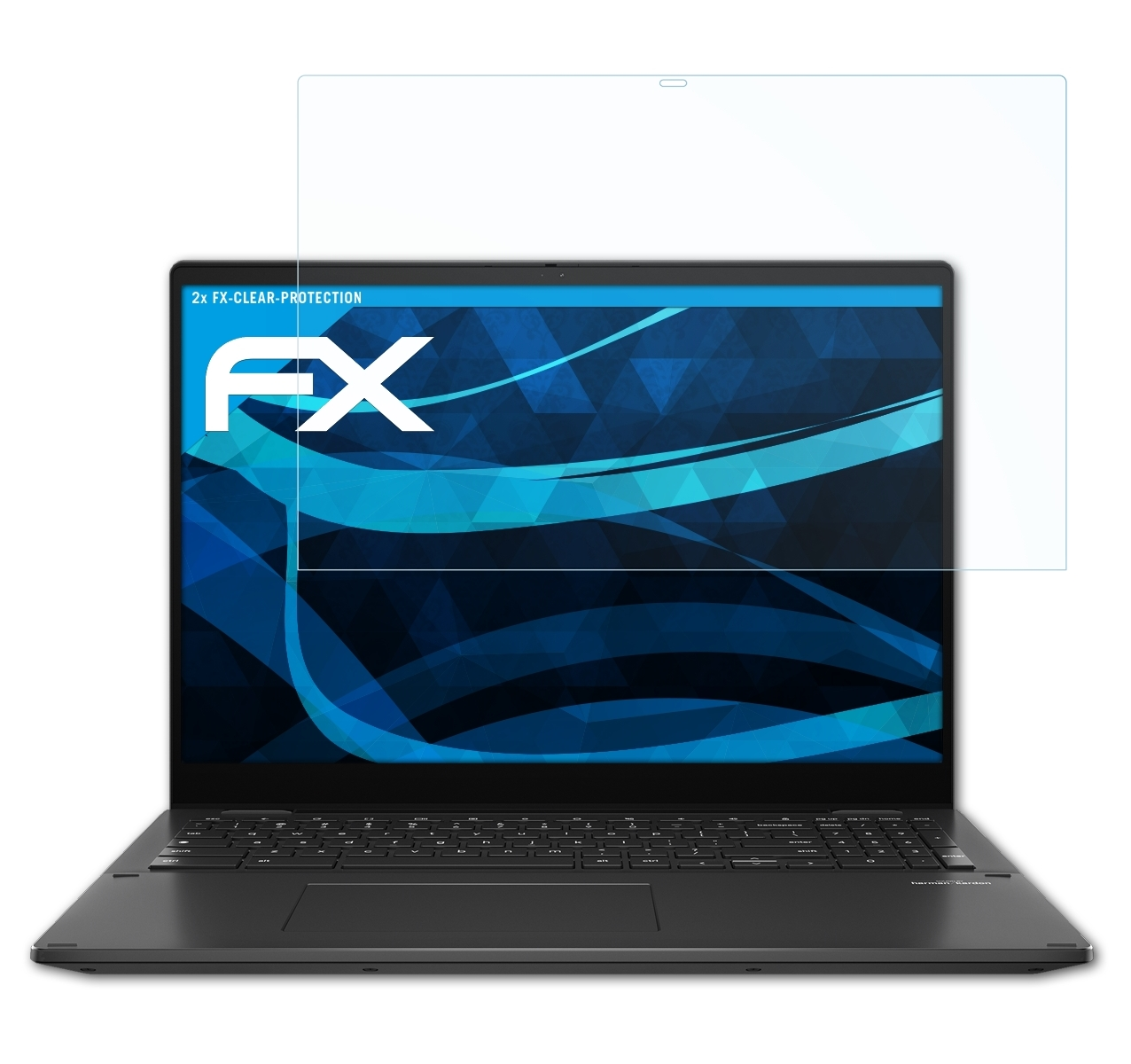 ATFOLIX 2x FX-Clear Displayschutz(für Asus (CX5601)) CX5 Chromebook Flip