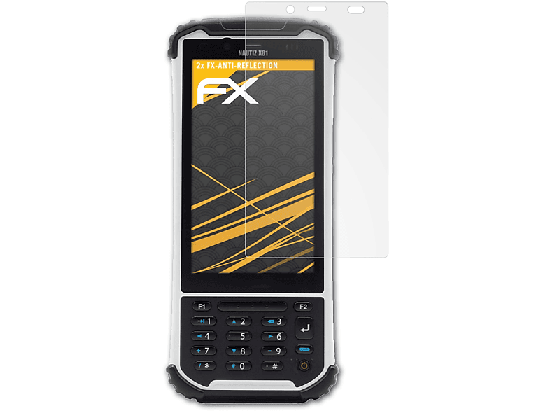 ATFOLIX 2x FX-Antireflex Displayschutz(für Handheld Nautiz X81)