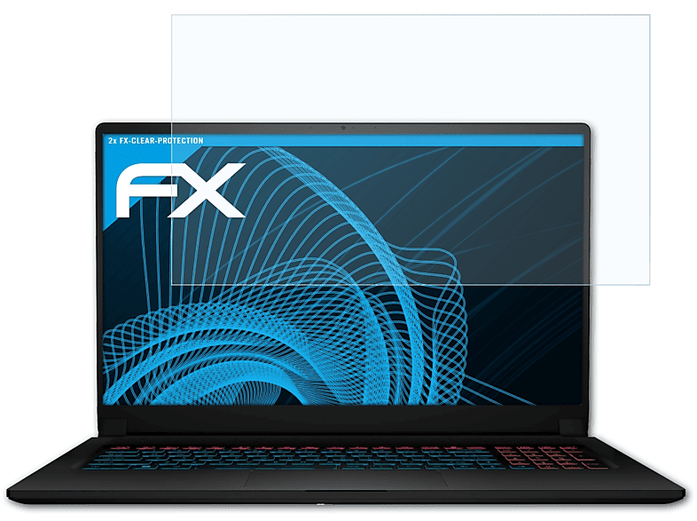 ATFOLIX 2x 17M) FX-Clear Stealth Displayschutz(für MSI