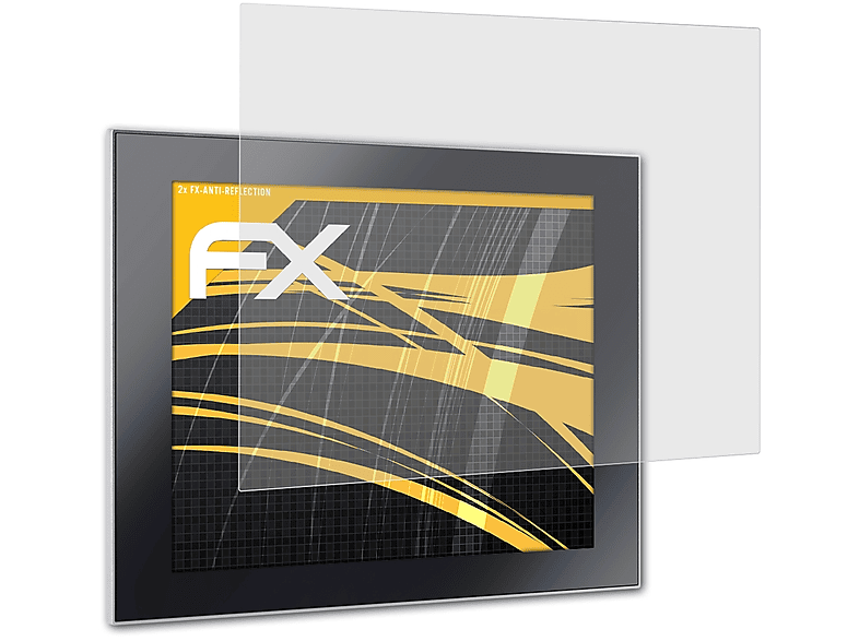 ATFOLIX 2x FX-Antireflex Displayschutz(für Nodka TPC6000-C194-L (19 Inch))